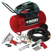 Husky 13 Gallon Compressor + Kit